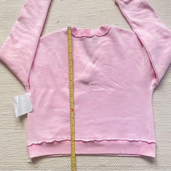 Art Class Girls Fleece Raw Edge Pink V-Neck Sweatshirt Size L (10/12) - Picture 5 of 6